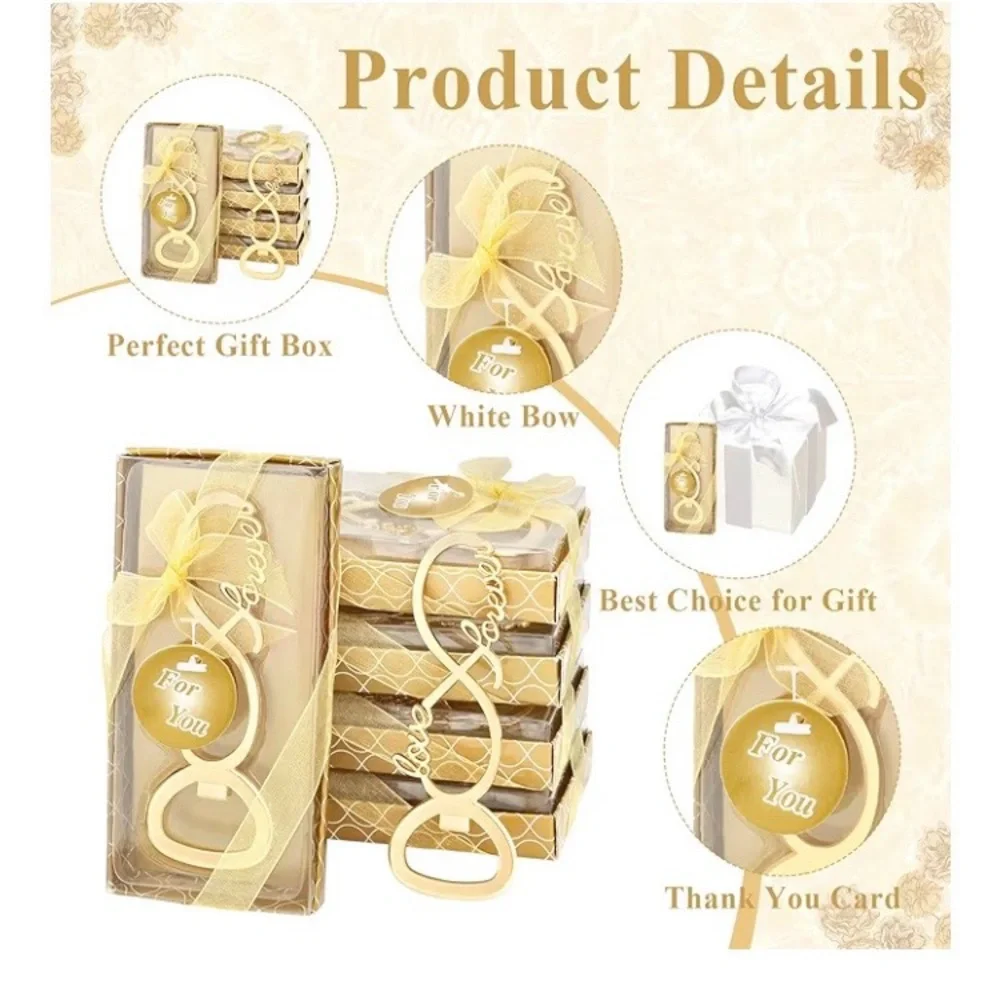 BRAND NEW 24 Pcs Love Forever Bottle Openers for Wedding, Bridal Shower Favors